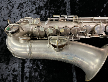 Photo C.G. Conn Chu Berry Series Alto Sax in Original Matte Silver Plate - Serial # 193212